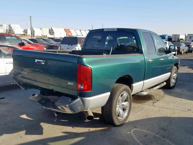 1D7HA18N43J500740 - 2003 DODGE RAM 1500 S GREEN photo 4