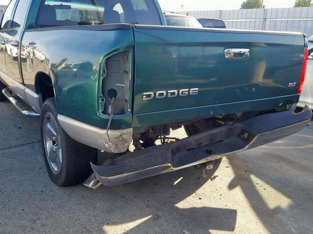 1D7HA18N43J500740 - 2003 DODGE RAM 1500 S GREEN photo 9