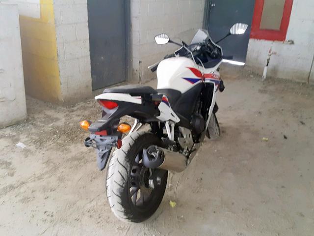 MLHPC4411D5000515 - 2013 HONDA CBR500 R WHITE photo 4