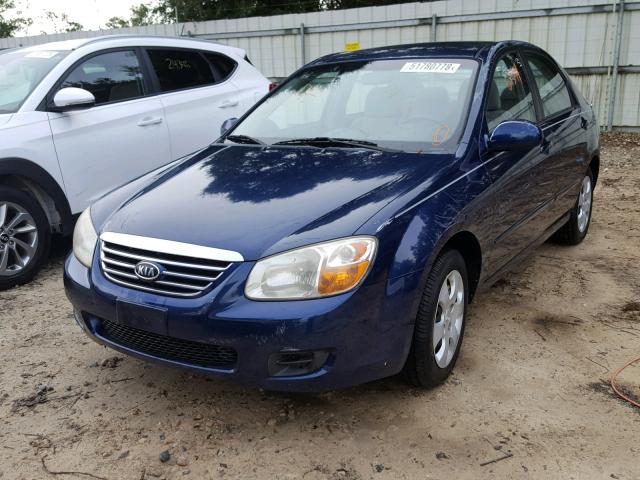 KNAFE121775389950 - 2007 KIA SPECTRA EX BLUE photo 2