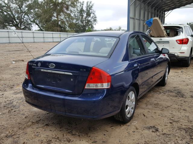 KNAFE121775389950 - 2007 KIA SPECTRA EX BLUE photo 4