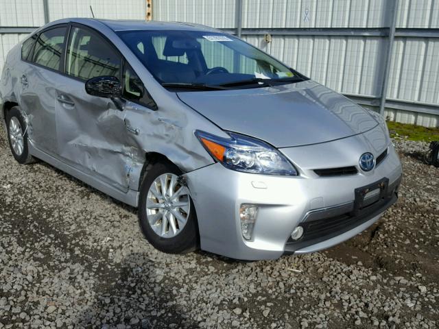 JTDKN3DPXD3031179 - 2013 TOYOTA PRIUS PLUG SILVER photo 1