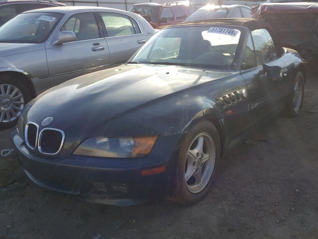 4USCH7328VLE02914 - 1997 BMW Z3 1.9 GREEN photo 2