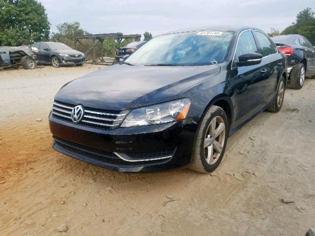 1VWBS7A30EC055247 - 2014 VOLKSWAGEN PASSAT SE BLACK photo 2