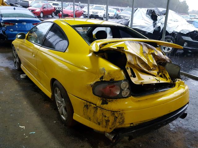 6G2VX12UX5L372062 - 2005 PONTIAC GTO YELLOW photo 3