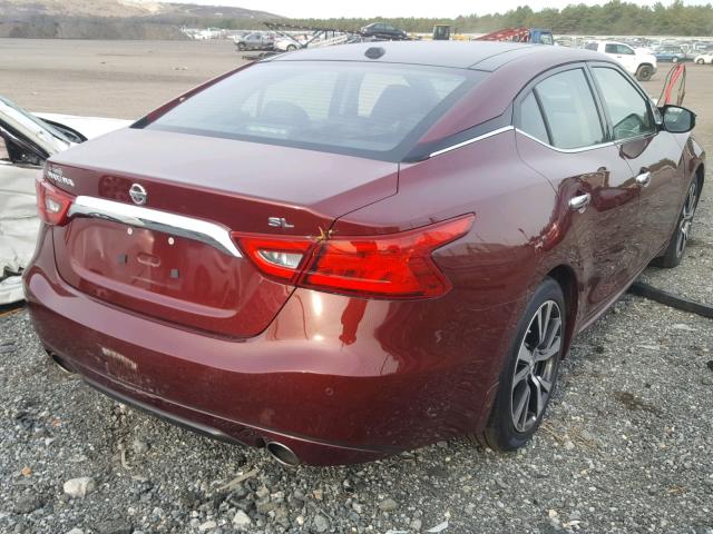 1N4AA6AP1HC368199 - 2017 NISSAN MAXIMA 3.5 RED photo 4