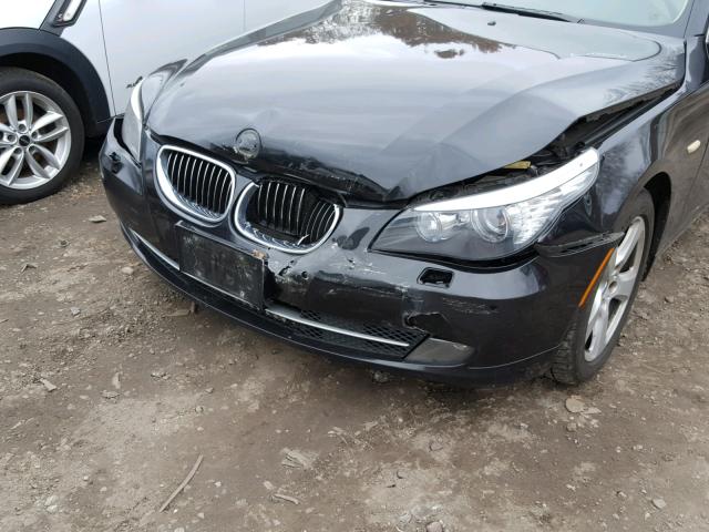 WBANV93598CZ69886 - 2008 BMW 535 XI BLACK photo 9