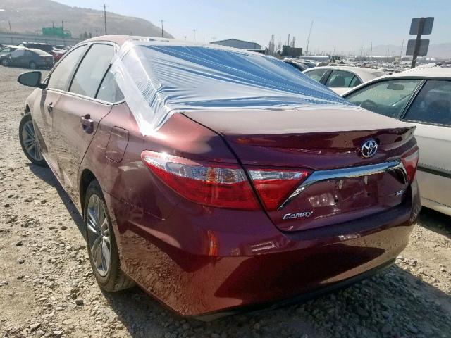 4T1BF1FK4HU767940 - 2017 TOYOTA CAMRY LE RED photo 3