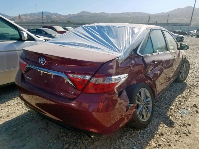4T1BF1FK4HU767940 - 2017 TOYOTA CAMRY LE RED photo 4