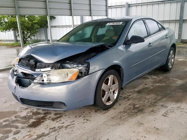 1G2ZH58N874253443 - 2007 PONTIAC G6 GT GRAY photo 2