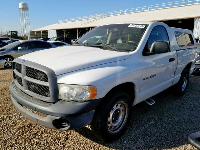 1D7HA16K24J173653 - 2004 DODGE RAM 1500 S WHITE photo 2