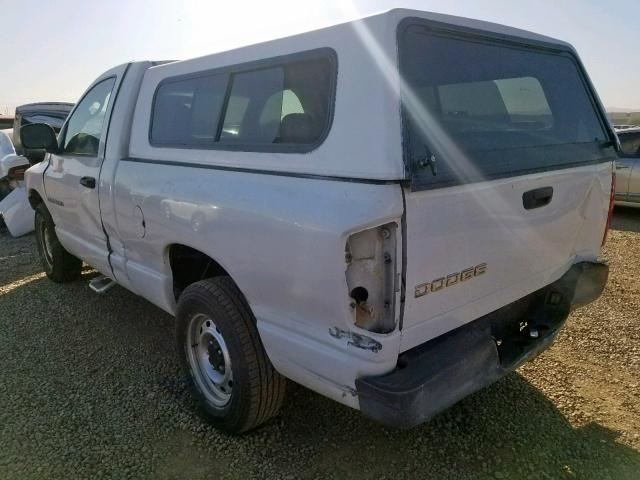 1D7HA16K24J173653 - 2004 DODGE RAM 1500 S WHITE photo 3