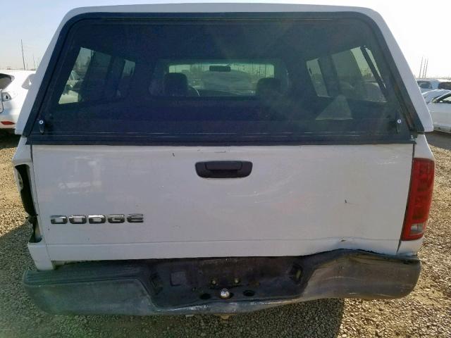 1D7HA16K24J173653 - 2004 DODGE RAM 1500 S WHITE photo 9