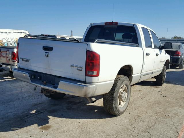 3D7KS28C95G830885 - 2005 DODGE RAM 2500 S WHITE photo 4