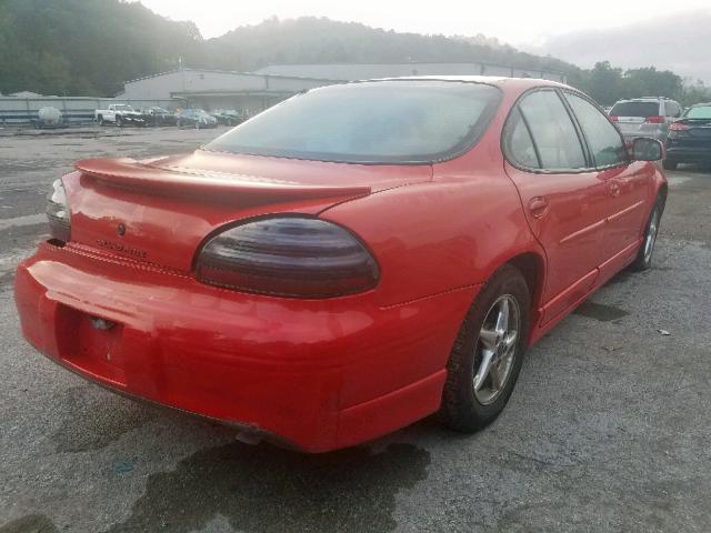 1G2WP52KX2F201684 - 2002 PONTIAC GRAND PRIX RED photo 4