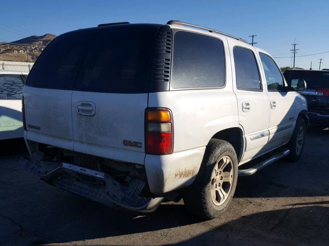 1GKEK13V23R179742 - 2003 GMC YUKON WHITE photo 4