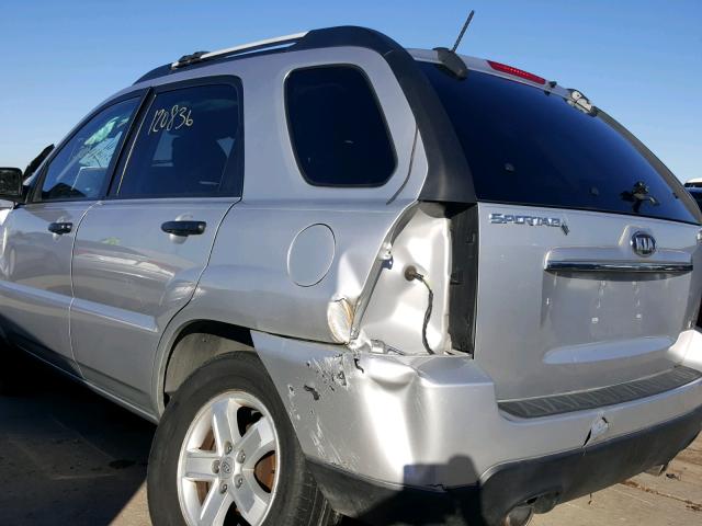 KNDJF723697612193 - 2009 KIA SPORTAGE L SILVER photo 9