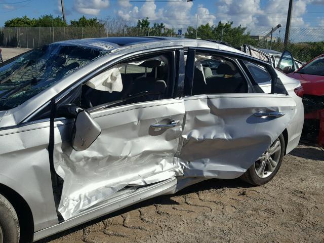 5NPE34AF1JH652377 - 2018 HYUNDAI SONATA SPO SILVER photo 10