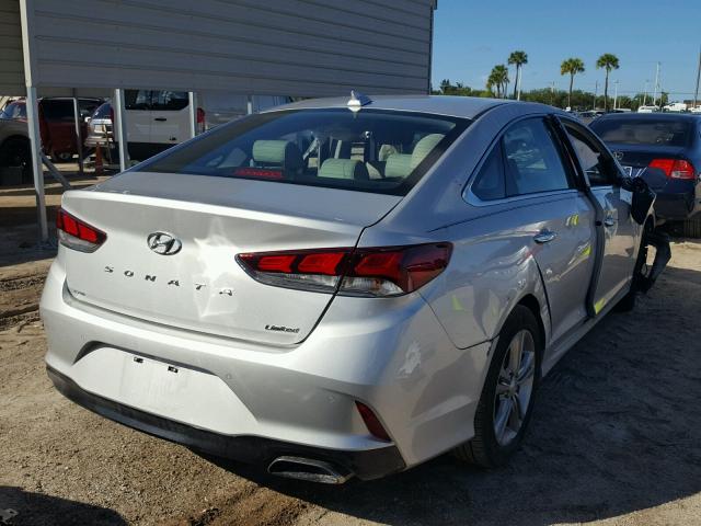 5NPE34AF1JH652377 - 2018 HYUNDAI SONATA SPO SILVER photo 4