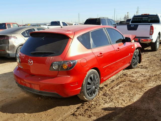 JM1BK343751308003 - 2005 MAZDA 3 HATCHBAC RED photo 4