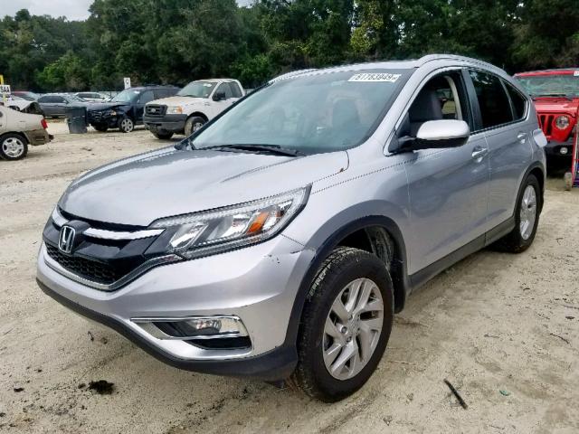 2HKRM3H79GH531998 - 2016 HONDA CR-V EXL SILVER photo 2