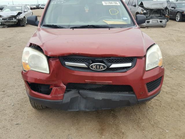 KNDJE723097561602 - 2009 KIA SPORTAGE RED photo 9