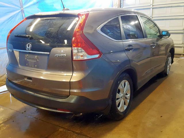 5J6RM4H73CL008899 - 2012 HONDA CR-V EXL GRAY photo 4