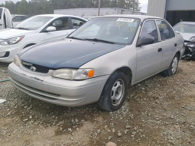 1NXBR12E1YZ323406 - 2000 TOYOTA COROLLA VE GRAY photo 2