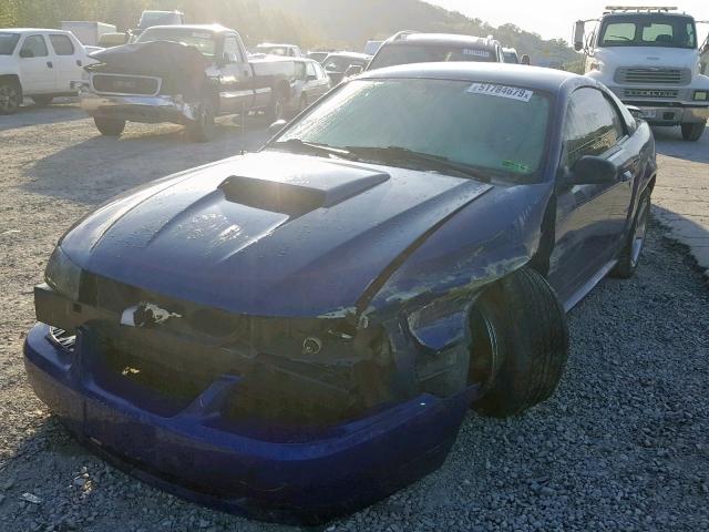 1FAFP42X32F176585 - 2002 FORD MUSTANG GT BLUE photo 2