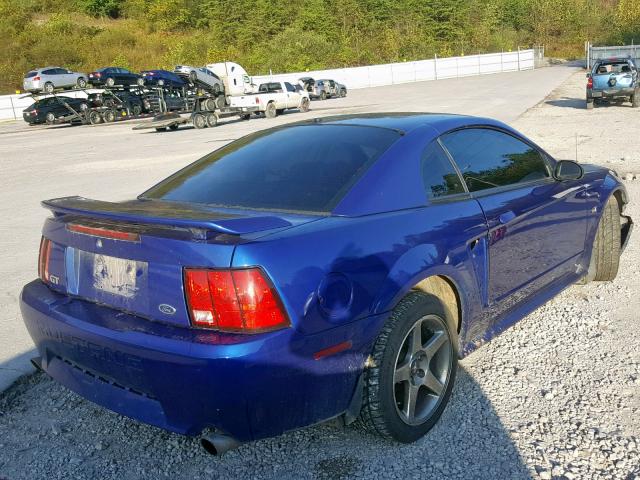 1FAFP42X32F176585 - 2002 FORD MUSTANG GT BLUE photo 4