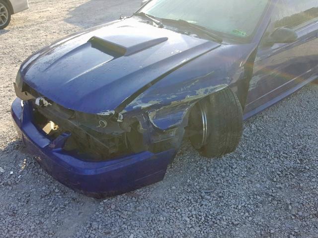 1FAFP42X32F176585 - 2002 FORD MUSTANG GT BLUE photo 9