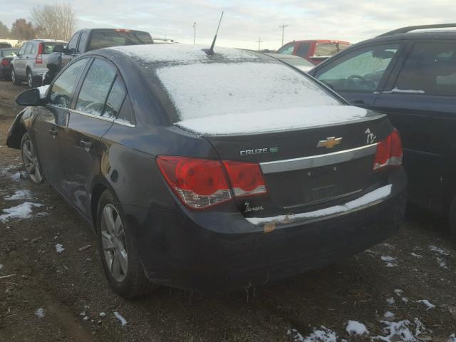 1G1P75SZ0E7398255 - 2014 CHEVROLET CRUZE BLACK photo 3