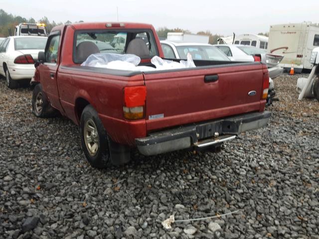 1FTYR10C9YTB42348 - 2000 FORD RANGER RED photo 3