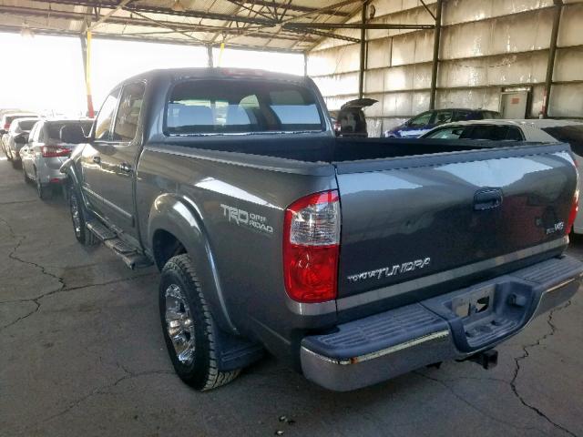 5TBET341X5S485911 - 2005 TOYOTA TUNDRA DOU GRAY photo 3