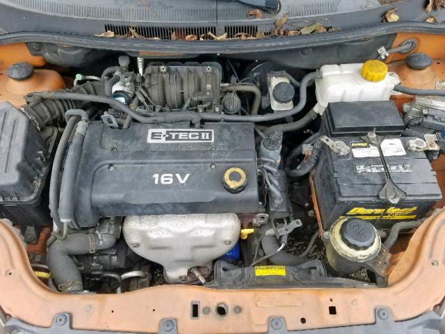 KL1TD56698B070386 - 2008 CHEVROLET AVEO BASE Қызғылт сары фото 7