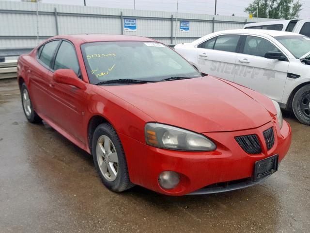 2G2WP552881102163 - 2008 PONTIAC GRAND PRIX Қызыл фото 1