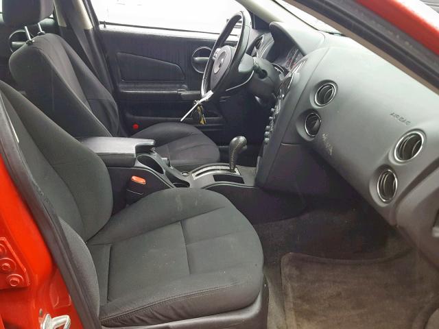 2G2WP552881102163 - 2008 PONTIAC GRAND PRIX Қызыл фото 5