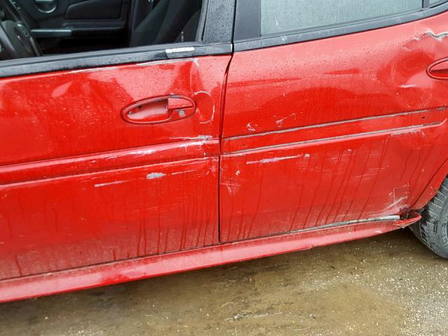 2G2WP552881102163 - 2008 PONTIAC GRAND PRIX Қызыл фото 9