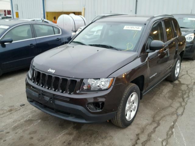 1C4NJCBA0ED603637 - 2014 JEEP COMPASS SP ყავისფერი ფოტო 2