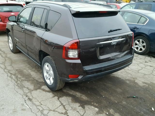 1C4NJCBA0ED603637 - 2014 JEEP COMPASS SP ყავისფერი ფოტო 3