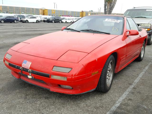 JM1FC3514K0707383 - 1989 MAZDA RX7 RED photo 2