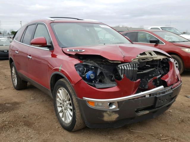 5GAKVCED0CJ169023 - 2012 BUICK ENCLAVE RED photo 1