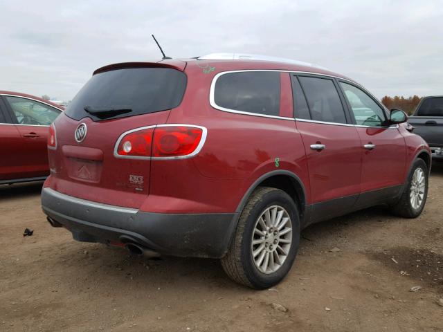 5GAKVCED0CJ169023 - 2012 BUICK ENCLAVE RED photo 4