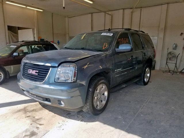 1GKFK13048J211976 - 2008 GMC YUKON BLUE photo 2