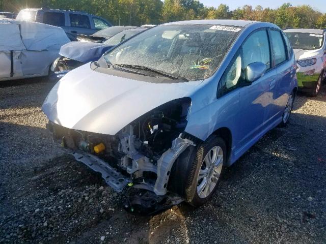 JHMGE8H40AC036808 - 2010 HONDA FIT SPORT BLUE photo 2