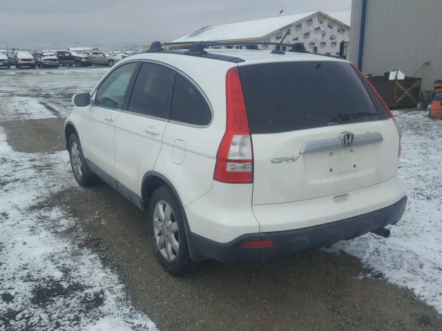 JHLRE48727C042389 - 2007 HONDA CR-V EXL WHITE photo 3