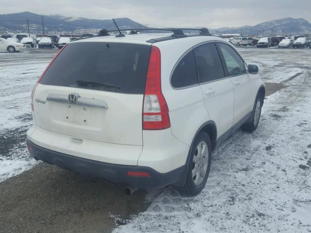 JHLRE48727C042389 - 2007 HONDA CR-V EXL WHITE photo 4