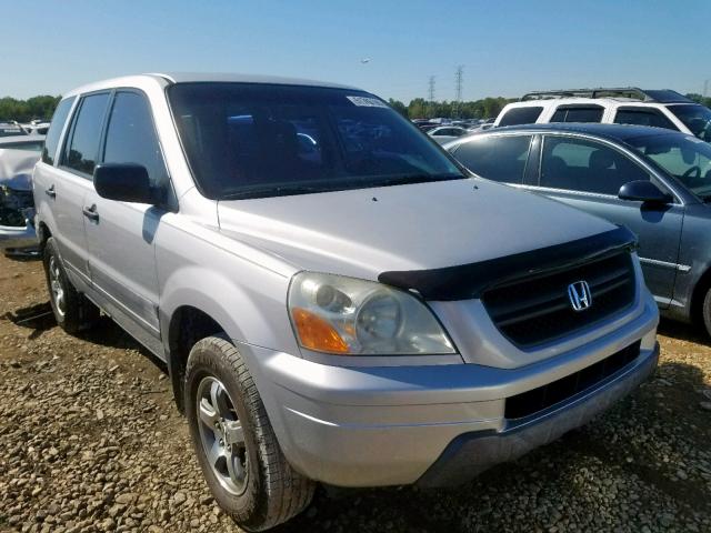 2HKYF18193H597631 - 2003 HONDA PILOT LX SILVER photo 1