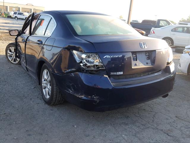 1HGCP26458A019455 - 2008 HONDA ACCORD LXP BLUE photo 3