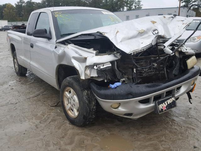 1B7GL22N41S313911 - 2001 DODGE DAKOTA SILVER photo 1